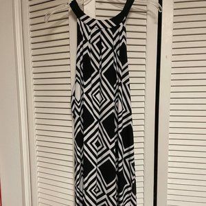 Mud Pie Black and White Diamond Dress